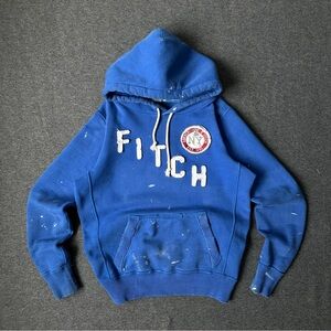 Abercrombie & Fitch Blue embroidered Hoodie